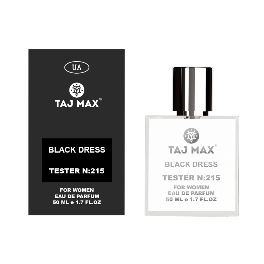 Вода парфумерна TAJ MAX 50 ml "Тестер 215" BLACK DRESS