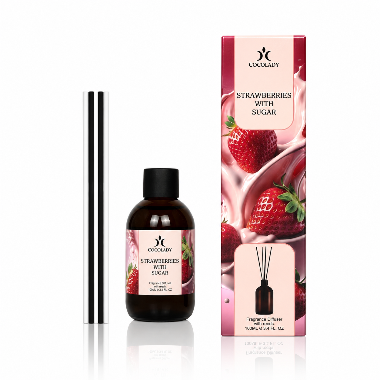 Аромадифузор COCOLADY 100 ml "STRAWBERRIES WITH SUGAR"